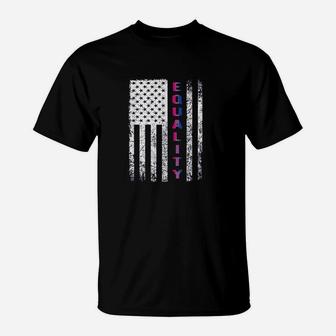 Equality Pride American Flag T-Shirt - Thegiftio UK