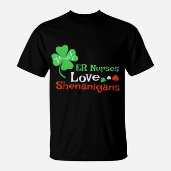 Er Nurses Shenanigans St Patrick Day Emergency Room Shirt T-Shirt | Crazezy AU