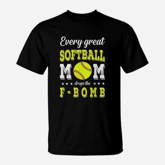 Every Great Softball Moms T-Shirt | Crazezy