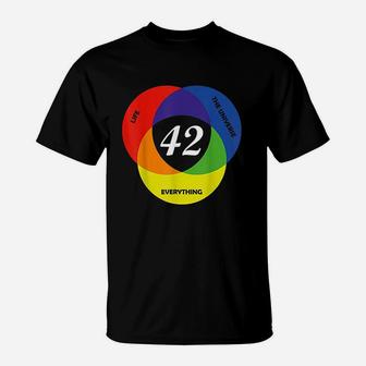 Everything The Universe Life 42 Is The Answer T-Shirt - Thegiftio UK