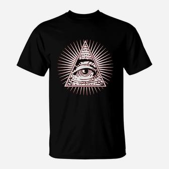 Eye Of Providence All Seeing Eye T-Shirt - Thegiftio UK