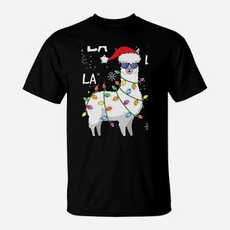Fa La La Llama Shirt For Women Men Kids Gift Llama Christmas T-Shirt | Crazezy DE