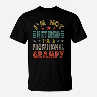 Family 365 Retired Grampy Father Day Grandpa Gift T-Shirt | Crazezy UK