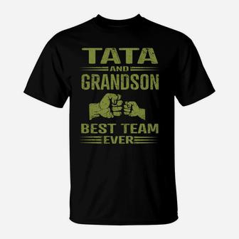 Family 365 Tata Grandon Best Team Ever Fathers Day Men Gift T-Shirt | Crazezy CA