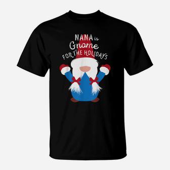 Family Matching Christmas T Shirt Nana Gnome Cute Funny Gift T-Shirt | Crazezy UK