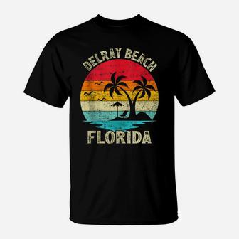 Family Vacation Vintage Retro Florida Delray Beach T-Shirt | Crazezy AU