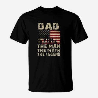 Father Day Dad The Man Myth Legend T-Shirt | Crazezy UK
