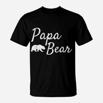 Fathers Day Gift From Daughter Son Kids Wife - Men Papa Bear T-Shirt | Crazezy AU