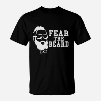 Fear The Beard Basketball T-Shirt | Crazezy