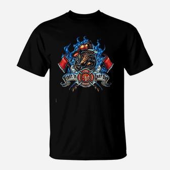 Firefighter StMicheal's Protect Us T-Shirt | Crazezy DE