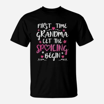 First Time Grandma Let The Spoiling Begin T-Shirt | Crazezy CA