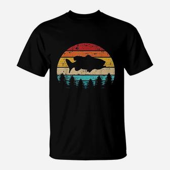 Fishing Fish Vintage Retro T-Shirt | Crazezy