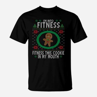 Fitness Christmas Gingerbread Man Sweatshirt Funny Baking T-Shirt | Crazezy