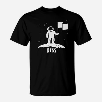 Flag On The Moon Astronaut Space T-Shirt | Crazezy