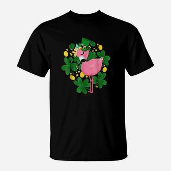 Flamingo St Patrick Day T-Shirt - Monsterry