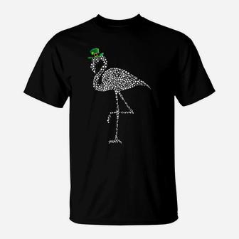 Flamingo St Patricks Day Irish Green Shamrock T-Shirt - Monsterry UK