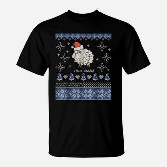 Fleece Navidad - Christmas Sheep T-Shirt | Crazezy