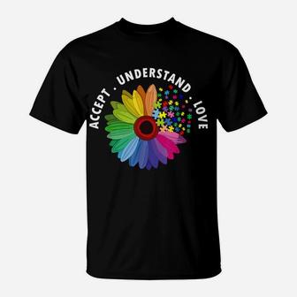 Floral Autism Awareness Daisy Flower For Men Women Kids T-Shirt | Crazezy