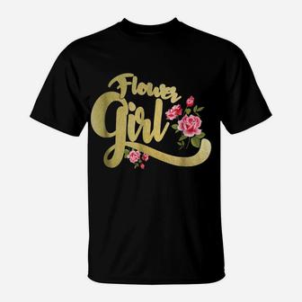 Flower Girl , Bride Groom Wedding Party Gift T-Shirt | Crazezy DE