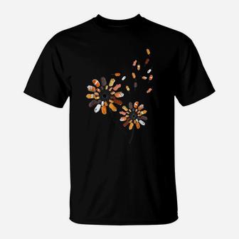 Flower Guinea Pig Dandelion Funny Animal Lovers Tees T-Shirt | Crazezy
