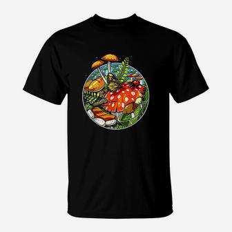 Forest Mushrooms Nature T-Shirt | Crazezy