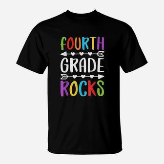 Fourth Grade Rocks T-Shirt | Crazezy