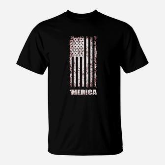 Fourth Of July American Flag Graphic Design T-Shirt | Crazezy DE
