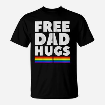 Free Dad Hugs Funny Lgbt Support Father Daddy Pride Gift Zip Hoodie T-Shirt | Crazezy DE