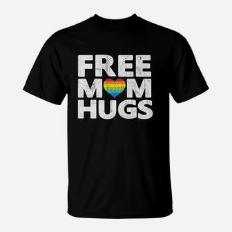 Free Mom Hugs Free Mom Hugs Rainbow Gay Pride T-Shirt | Crazezy CA