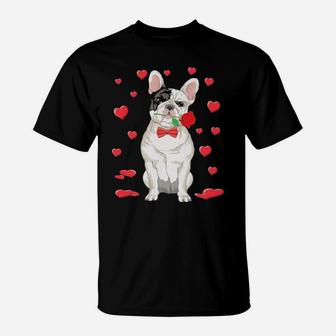 French Bulldog Dog Valentine's Day T-Shirt - Monsterry