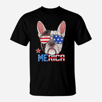 French Bulldog Merica 4Th Of July Men Boys Dog Puppy T-Shirt - Monsterry DE