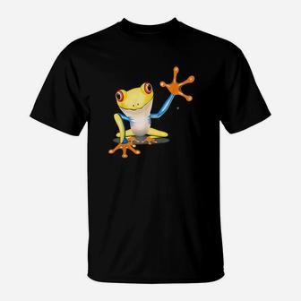 Frog Friendly Frog Gift Men Women Kids T-Shirt | Crazezy