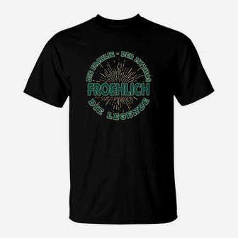 Fröhlich - Der Name - Die Legende Herren T-Shirt - Seseable