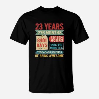 Funny 23 Years Old 276 Months 23Rd Birthday Gift Ideas T-Shirt | Crazezy UK