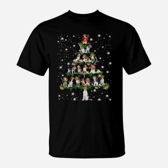 Funny Beagle Christmas Tree Ornament Decor Costume Gifts T-Shirt | Crazezy