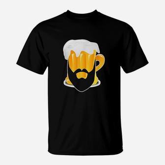 Funny Beer Beard T-Shirt | Crazezy UK