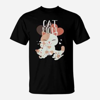 Funny Cat Mom Shirt For Cats Lovers Or Gift For Mothers Day T-Shirt | Crazezy