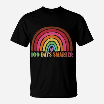 Funny Colorful Happy 100 Days Smarter Student Teacher T-Shirt | Crazezy CA