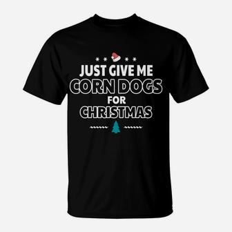 Funny Corn Dogs Christmas Sweatshirt T-Shirt | Crazezy