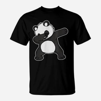 Funny Dabbing Panda Dab Dance Cool Panda Lover Gift T-Shirt | Crazezy
