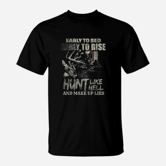 Funny Deer Hunting For Deer Hunters And Hunting Lovers T-Shirt - Thegiftio UK