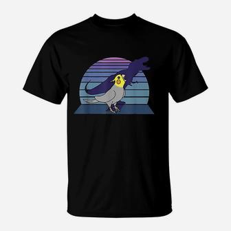 Funny Dinosaur Shadow Birb T-Shirt | Crazezy DE
