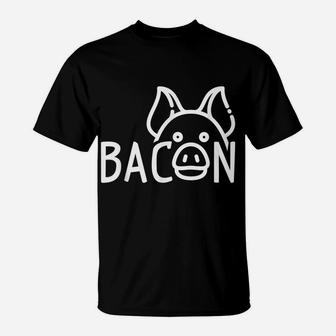 Funny Farm Animal Gift Farmer Bacon Pig T-Shirt | Crazezy CA