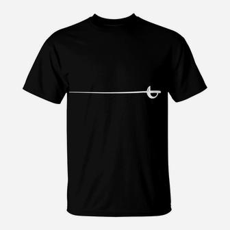 Funny Fencing Coach Design For Fencing Instructor Beginner T-Shirt | Crazezy