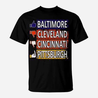 Funny Football Fan Of Baltimore City T-Shirt | Crazezy UK