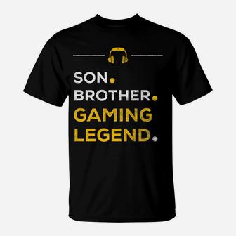 Funny Gamer Christmas Gift Son Brother Gaming Legend T-Shirt | Crazezy CA