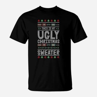 Funny Gamer This Is My Ugly Sweater Christmas Sweater Gaming Sweatshirt T-Shirt | Crazezy AU