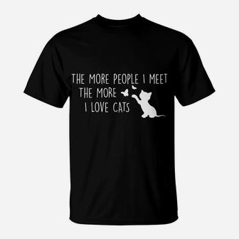 Funny Gift For Cat Kitten Lover Women Teen Girls Love Cats T-Shirt | Crazezy CA