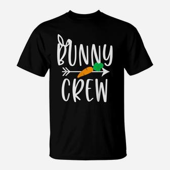Funny Girls Boys Cousin Team For Easter Egg Hunt Bunny Crew T-Shirt | Crazezy
