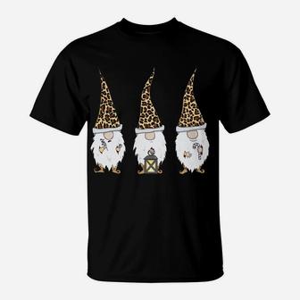 Funny Gnome Tee - Cute Vintage Gnomes Leopard Christmas T-Shirt | Crazezy AU